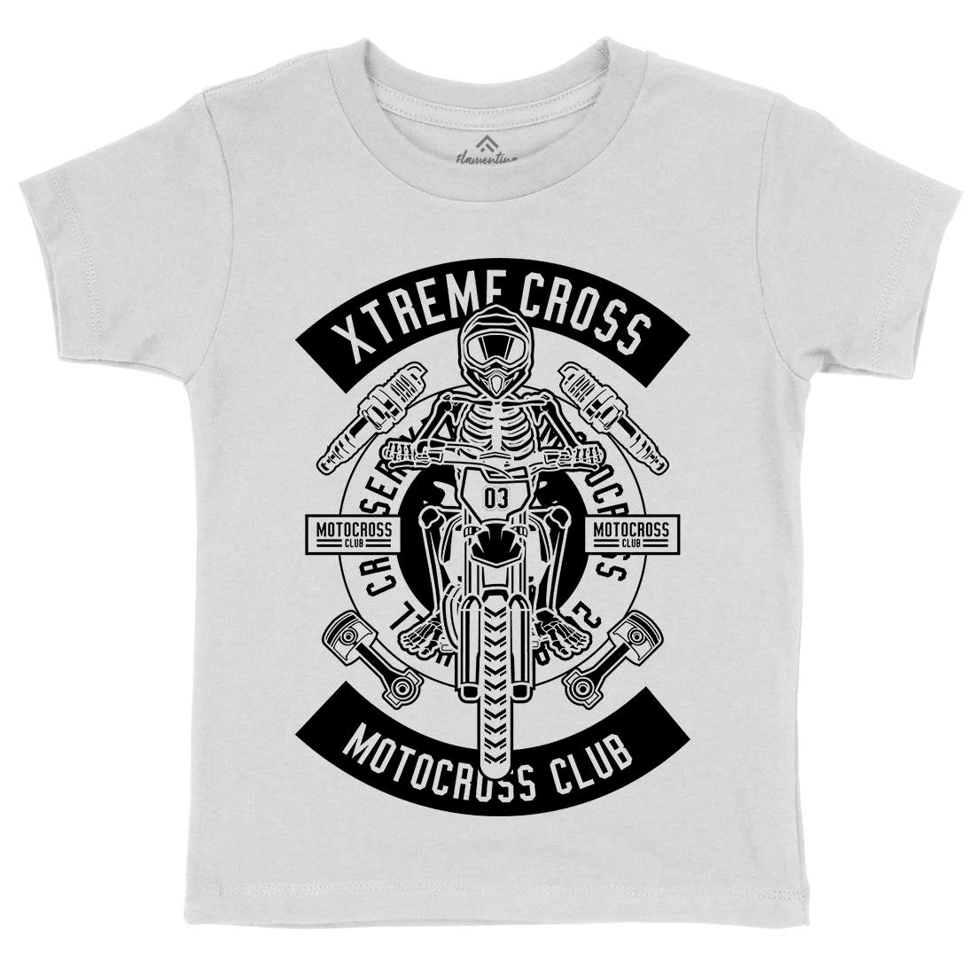 Xtreme Cross Kids Organic Crew Neck T-Shirt Motorcycles B676