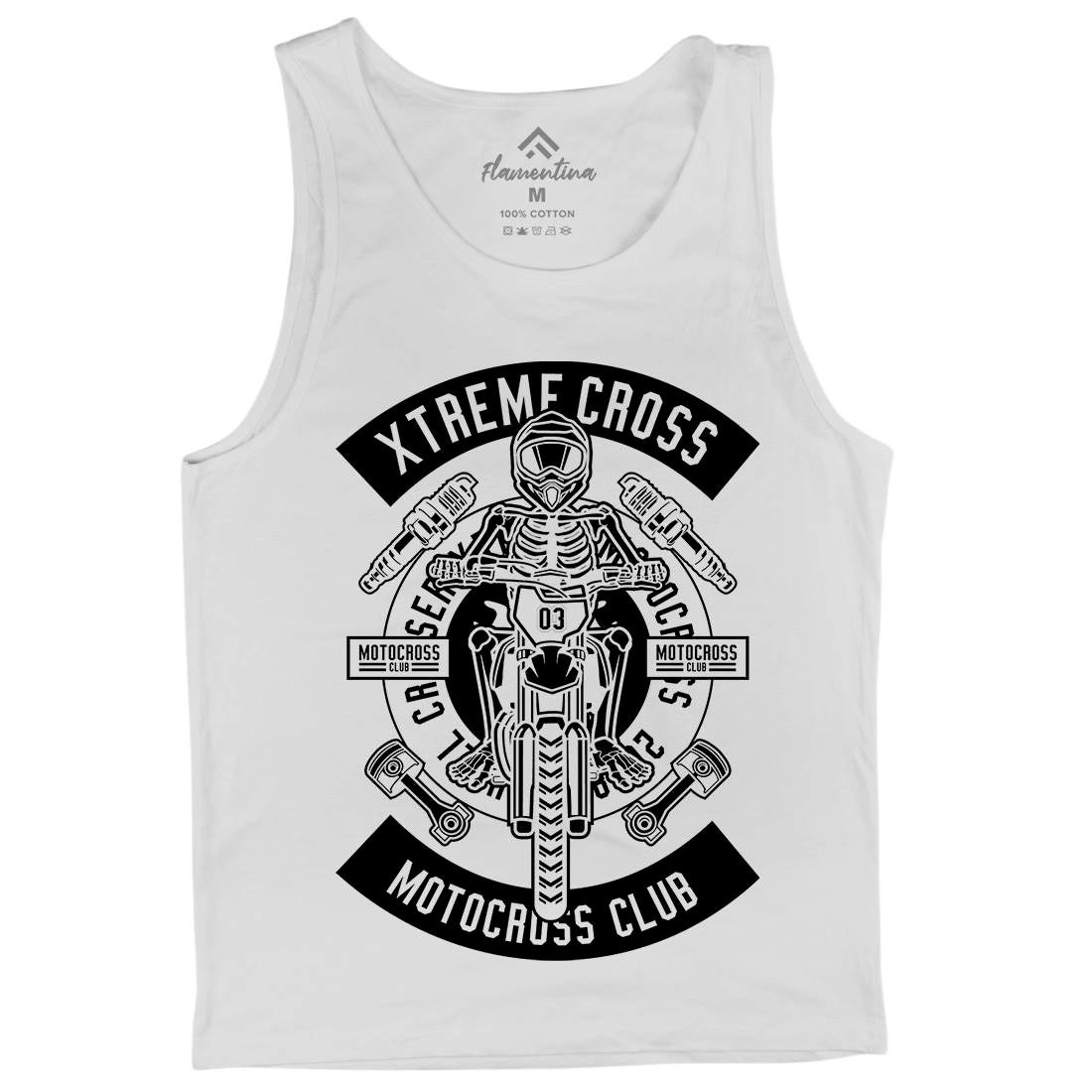 Xtreme Cross Mens Tank Top Vest Motorcycles B676
