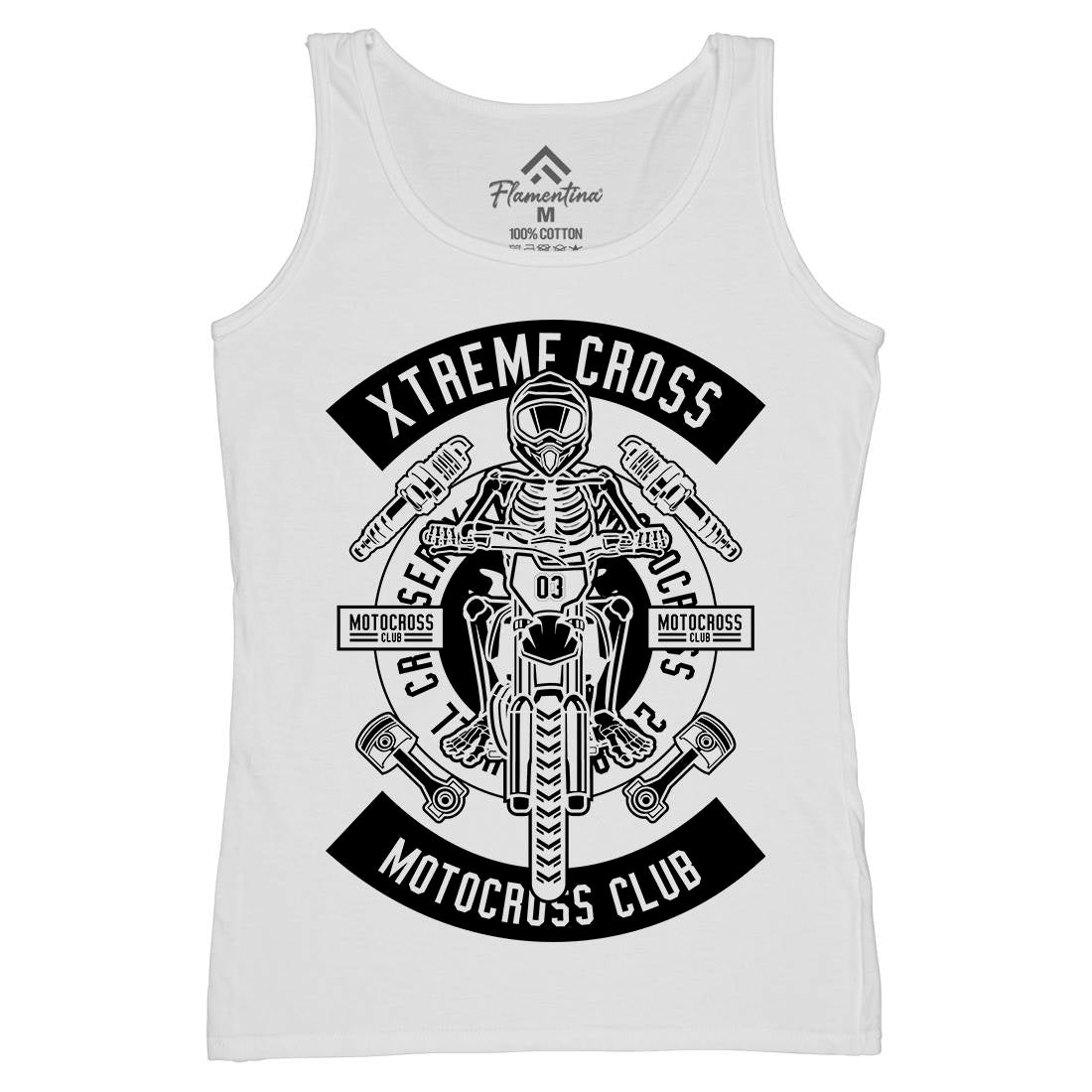 Xtreme Cross Womens Organic Tank Top Vest Motorcycles B676