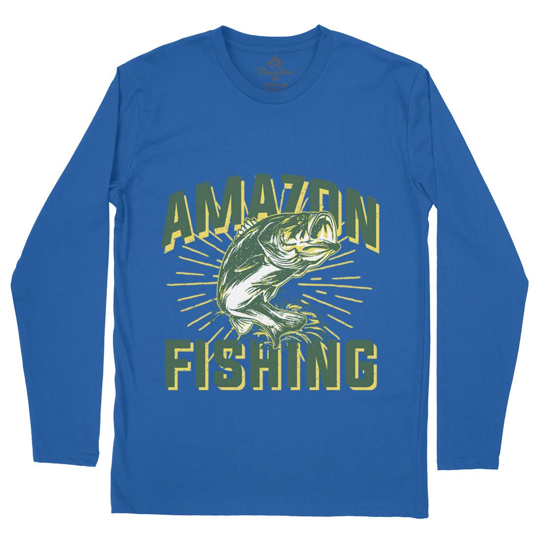 Amazon Mens Long Sleeve T-Shirt Fishing B678