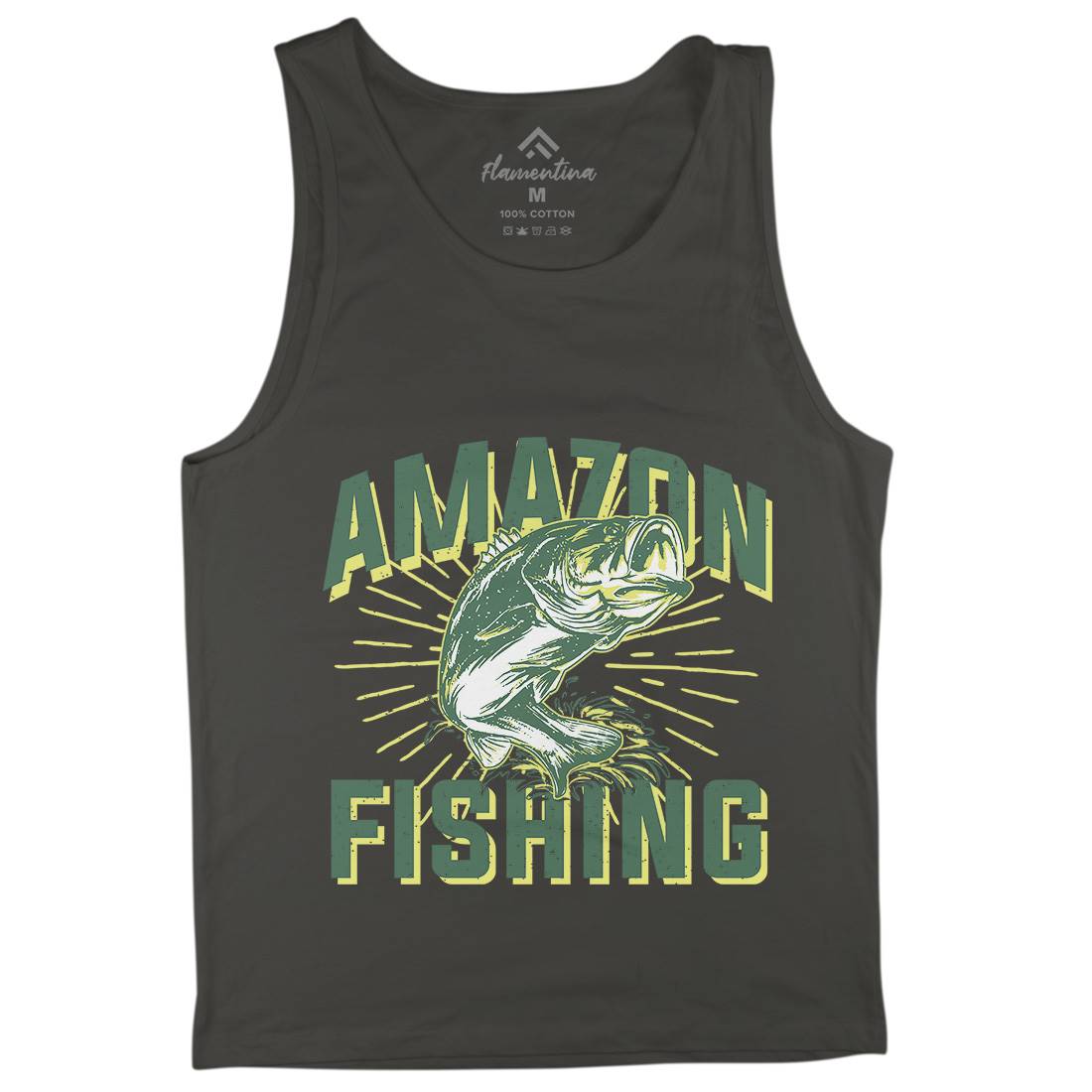 Amazon Mens Tank Top Vest Fishing B678