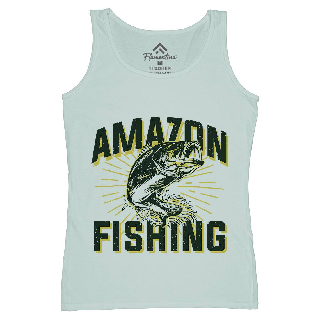 Amazon Womens Organic Tank Top Vest Fishing B678