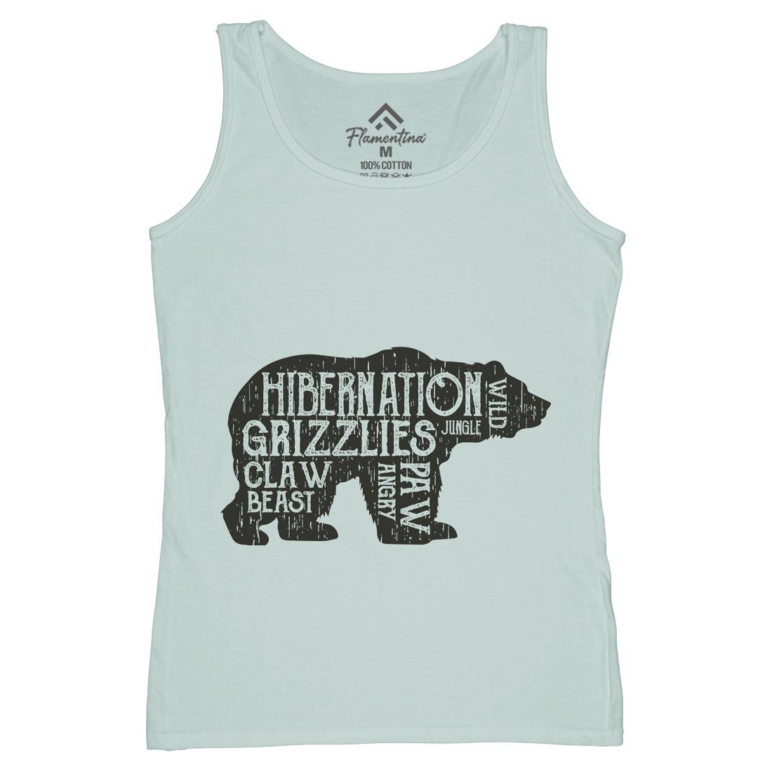 Bear Hibernation Womens Organic Tank Top Vest Animals B682