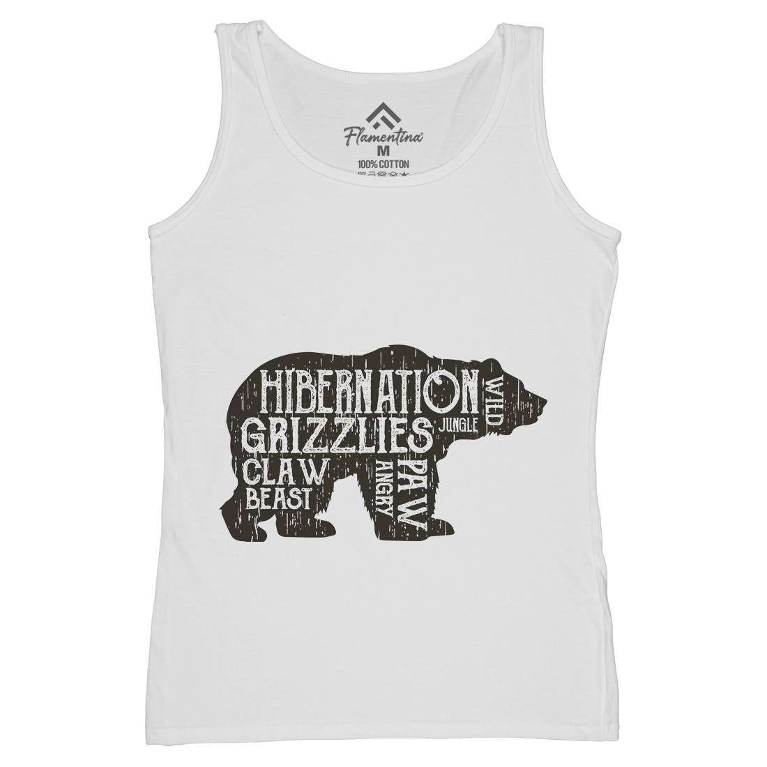 Bear Hibernation Womens Organic Tank Top Vest Animals B682
