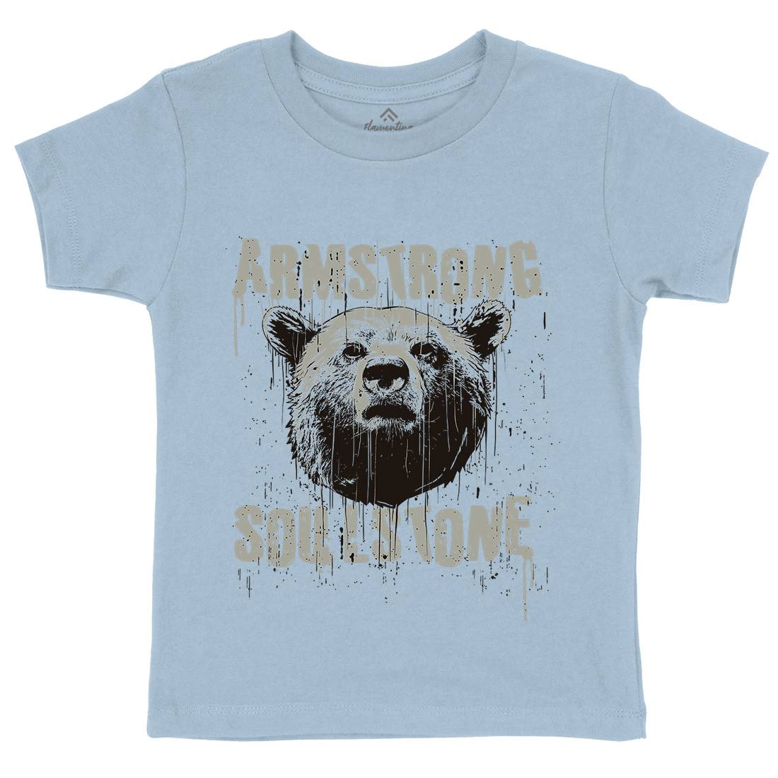 Bear Strong Kids Organic Crew Neck T-Shirt Animals B683