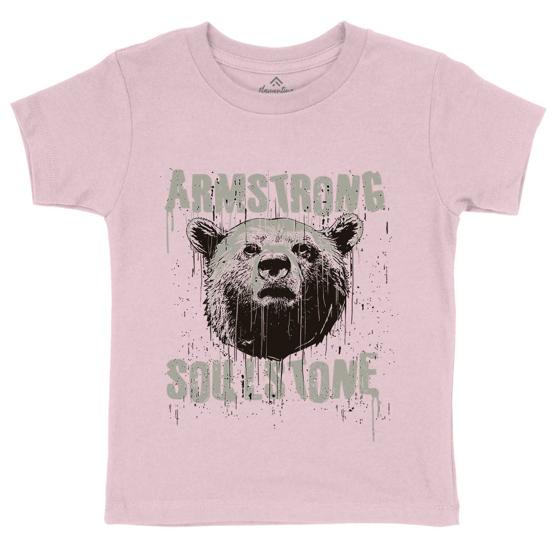 Bear Strong Kids Crew Neck T-Shirt Animals B683