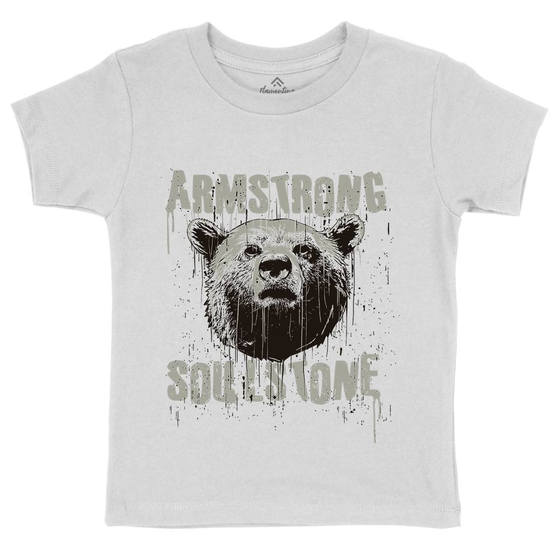 Bear Strong Kids Organic Crew Neck T-Shirt Animals B683