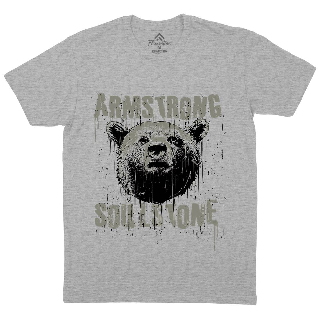 Bear Strong Mens Crew Neck T-Shirt Animals B683