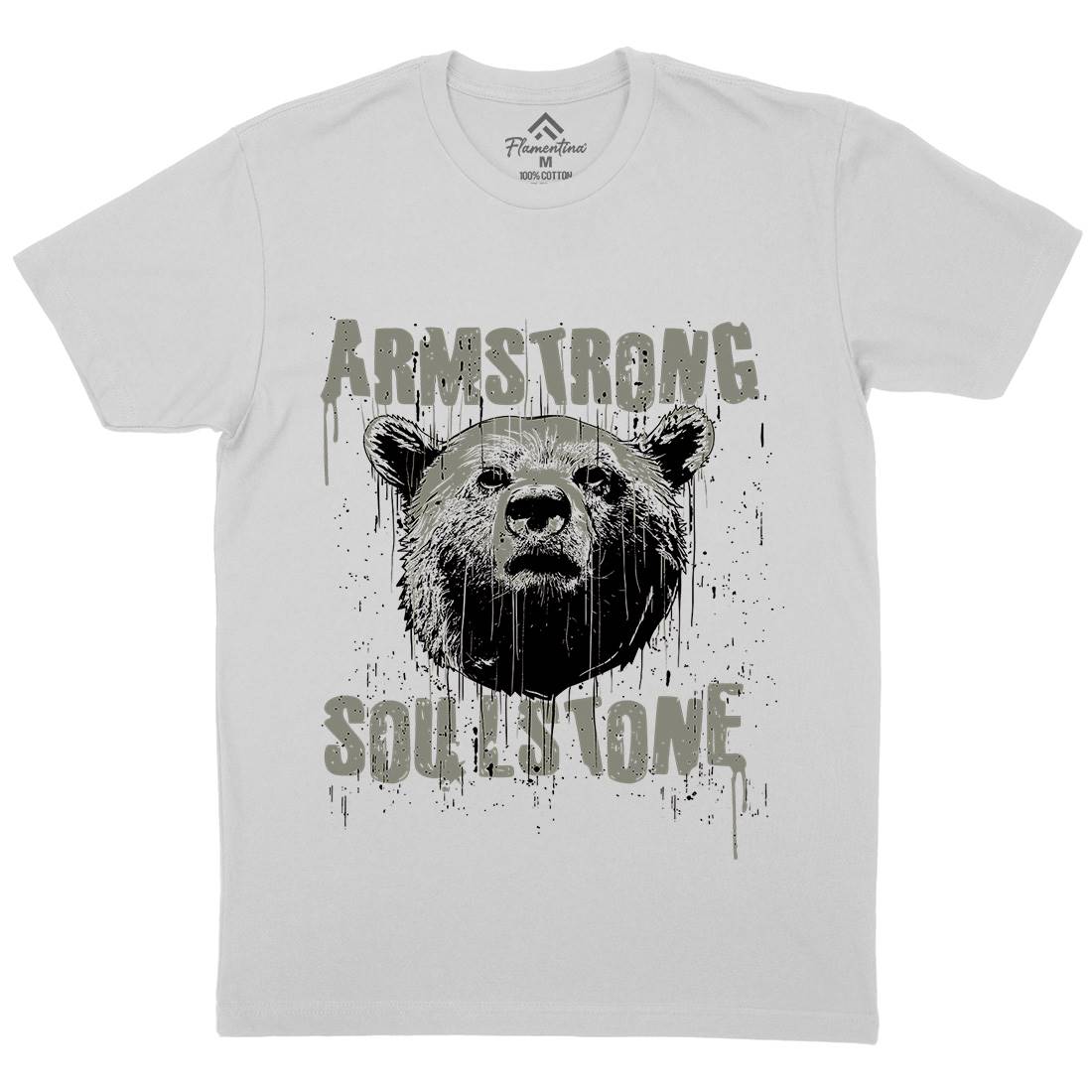 Bear Strong Mens Crew Neck T-Shirt Animals B683
