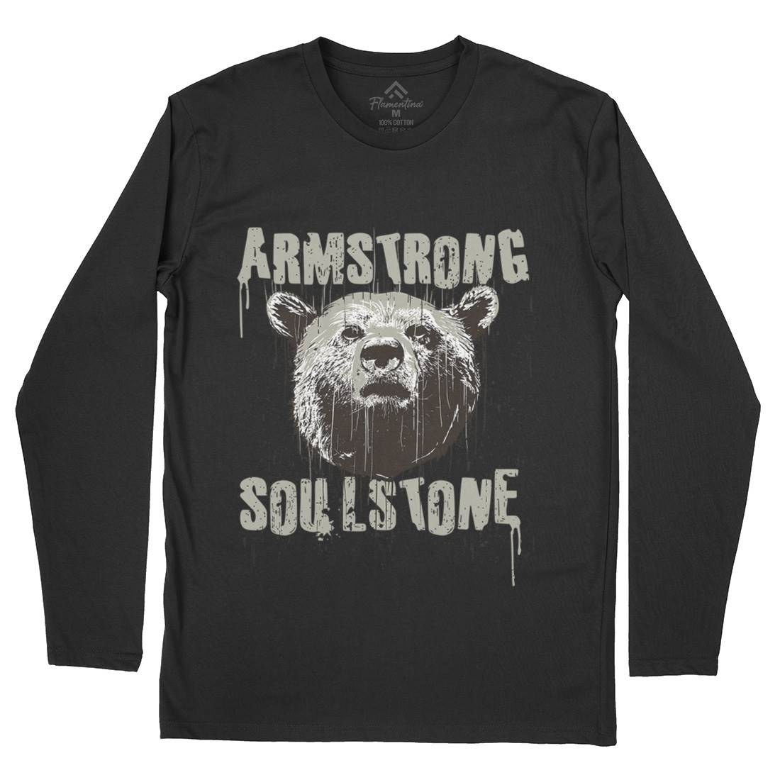 Bear Strong Mens Long Sleeve T-Shirt Animals B683