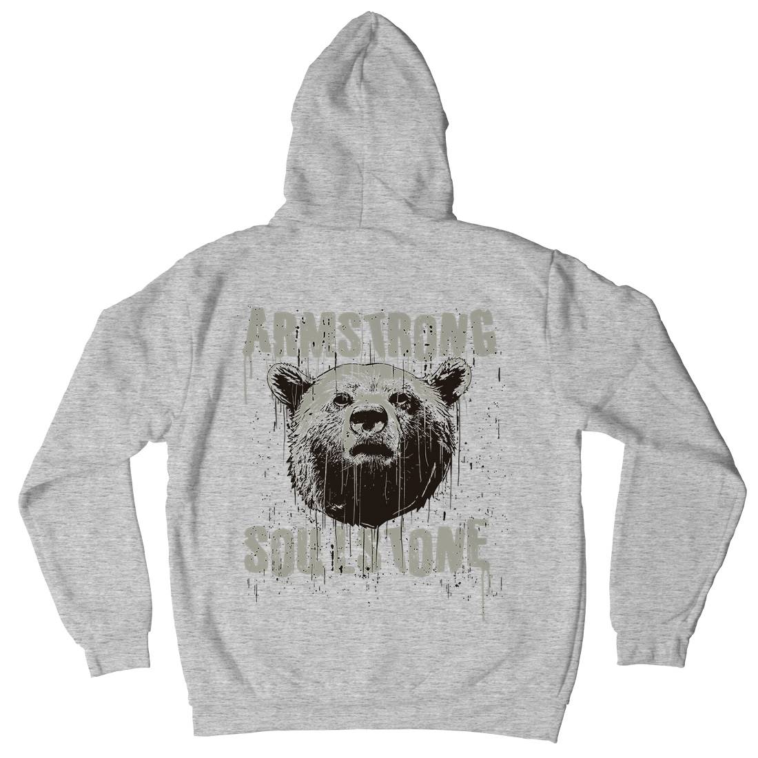 Bear Strong Mens Hoodie With Pocket Animals B683