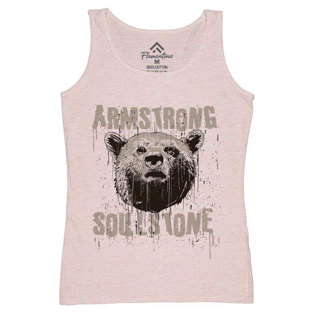 Bear Strong Womens Organic Tank Top Vest Animals B683