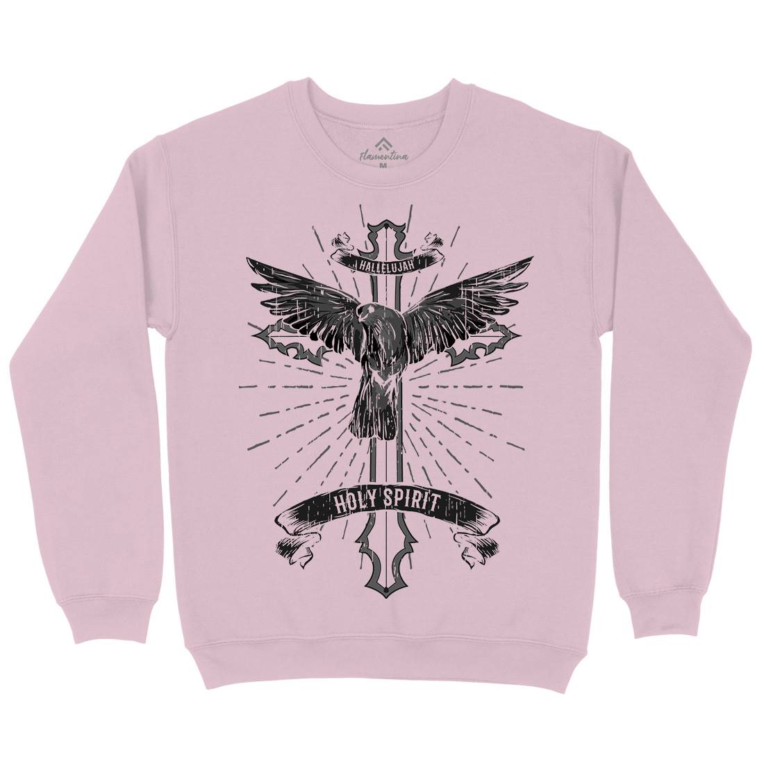 Bird Dove Cross Kids Crew Neck Sweatshirt Religion B684