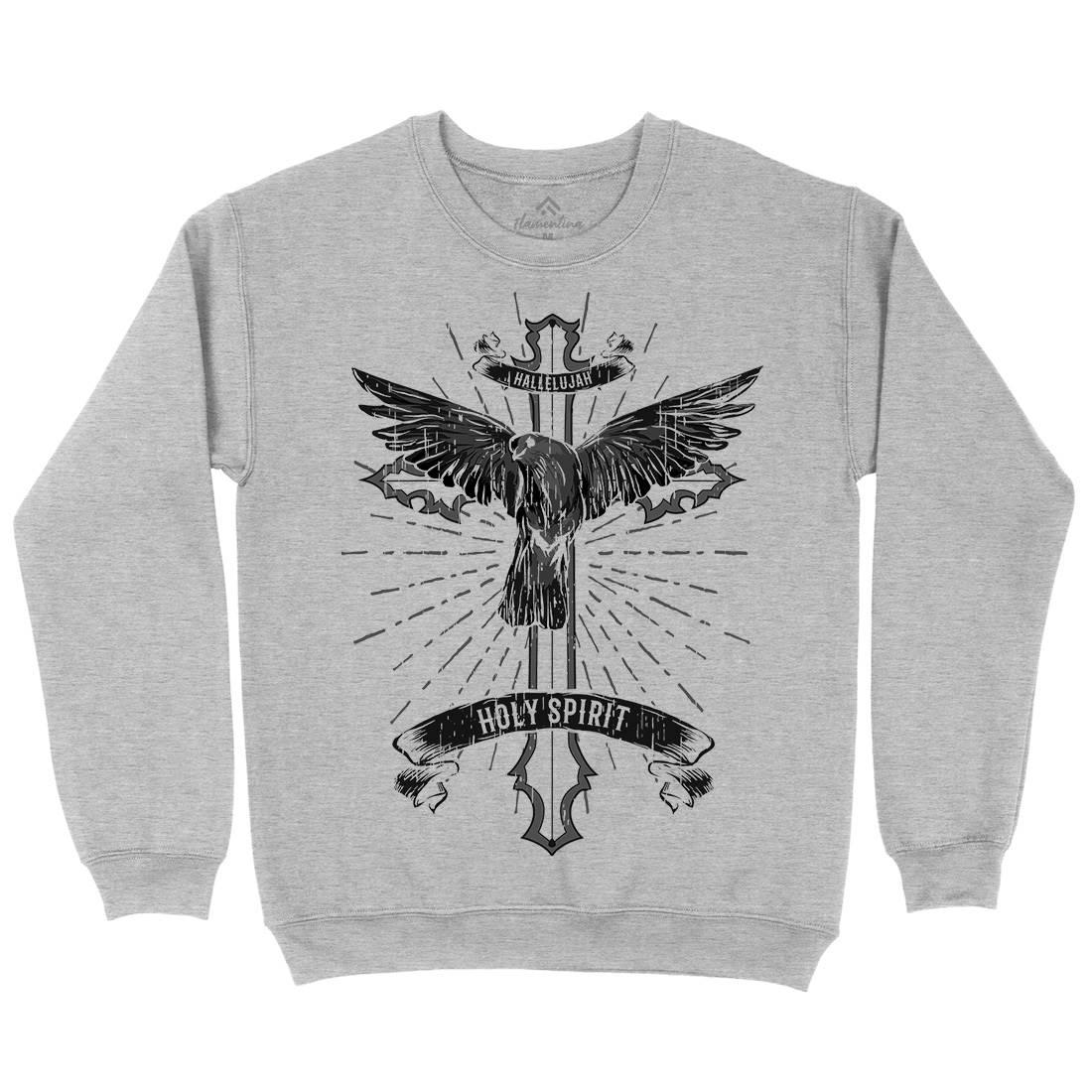 Bird Dove Cross Kids Crew Neck Sweatshirt Religion B684