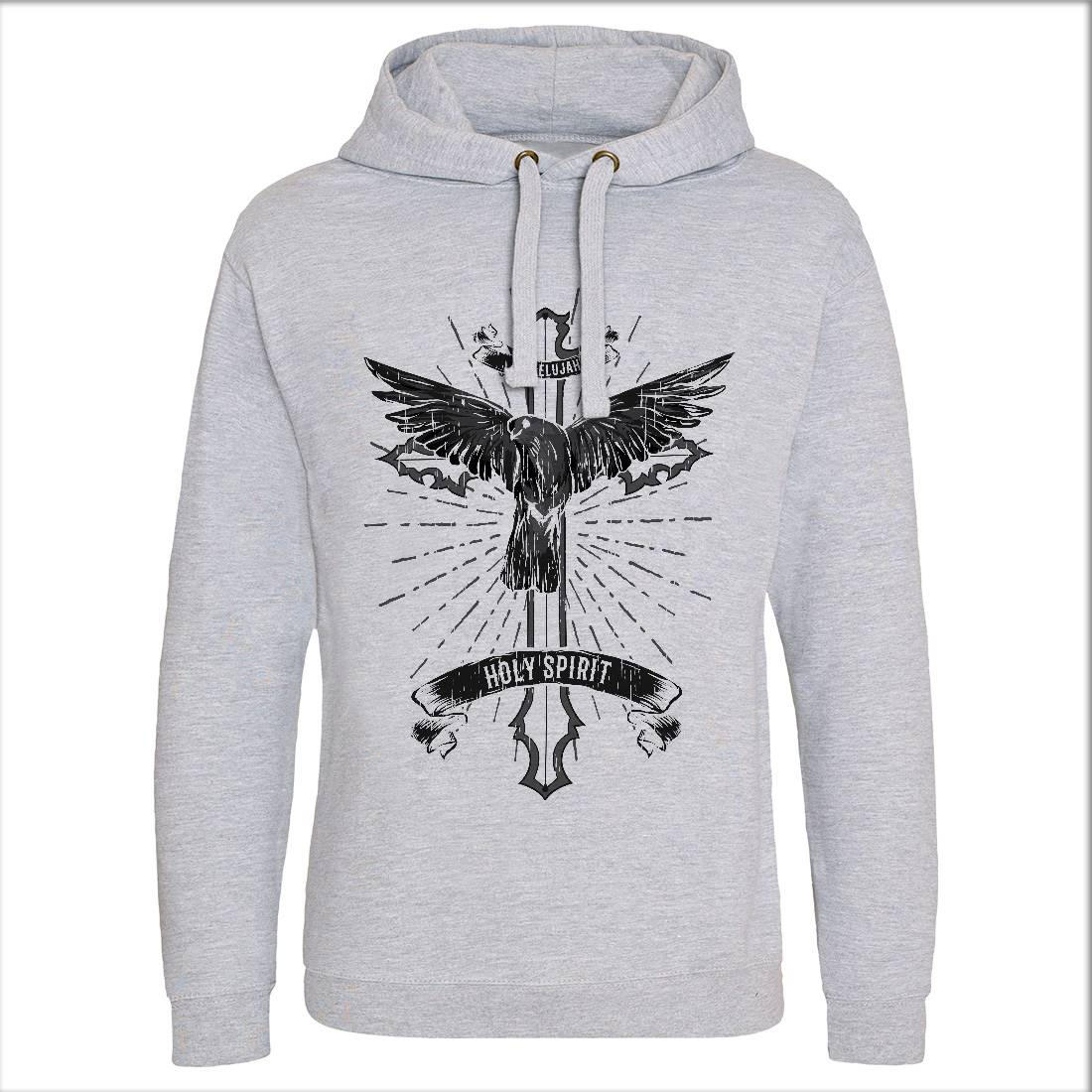 Bird Dove Cross Mens Hoodie Without Pocket Religion B684