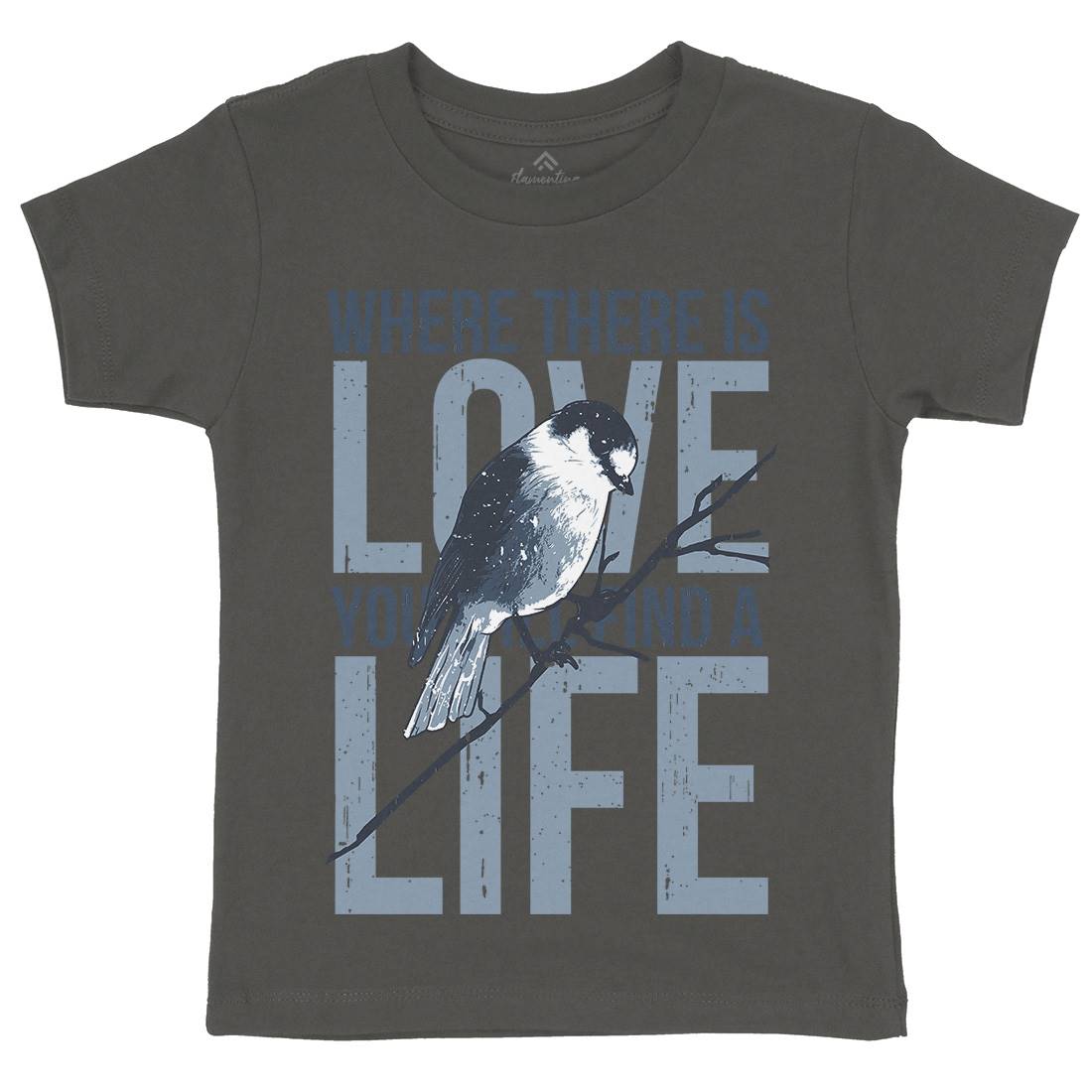 Bird Love Kids Crew Neck T-Shirt Animals B686