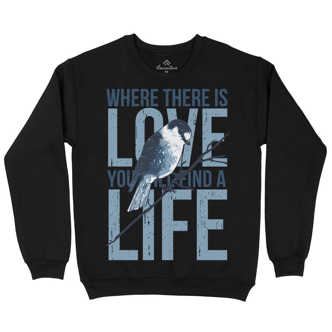 Bird Love Mens Crew Neck Sweatshirt Animals B686