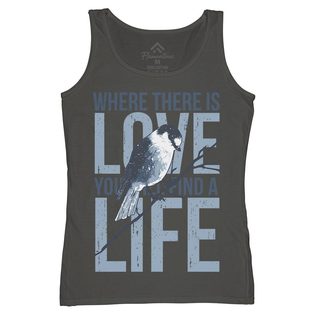 Bird Love Womens Organic Tank Top Vest Animals B686