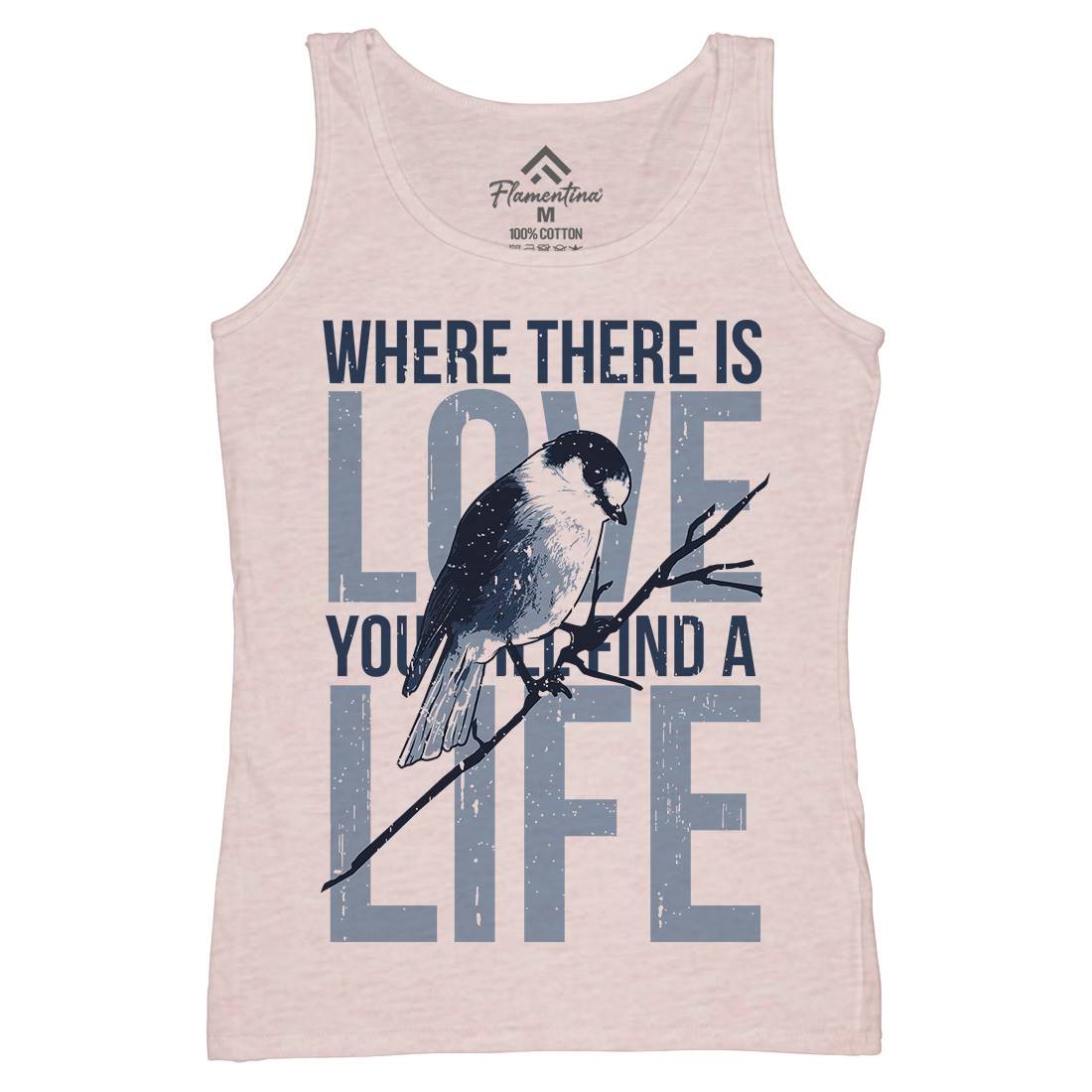 Bird Love Womens Organic Tank Top Vest Animals B686