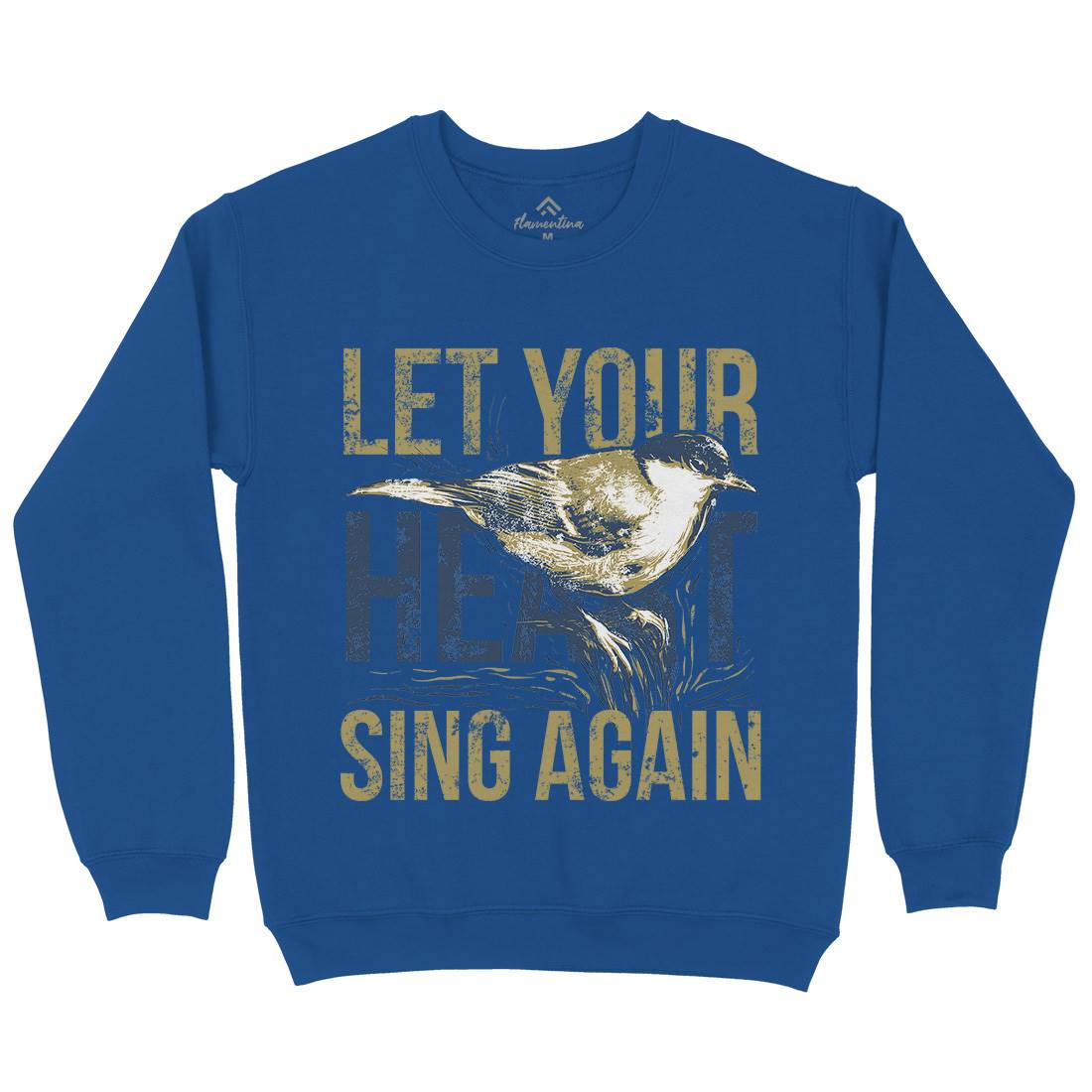Bird Sing Mens Crew Neck Sweatshirt Animals B688