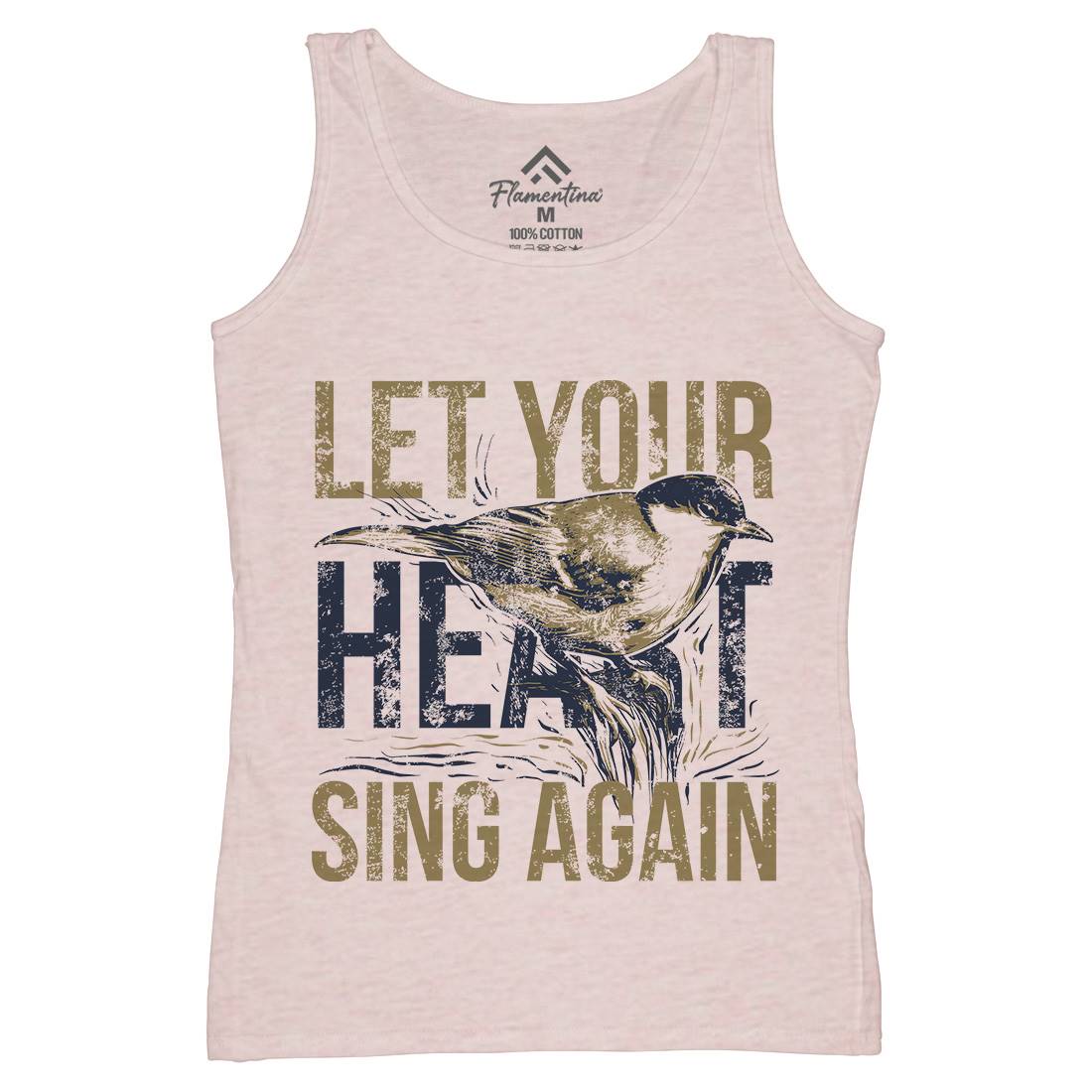 Bird Sing Womens Organic Tank Top Vest Animals B688