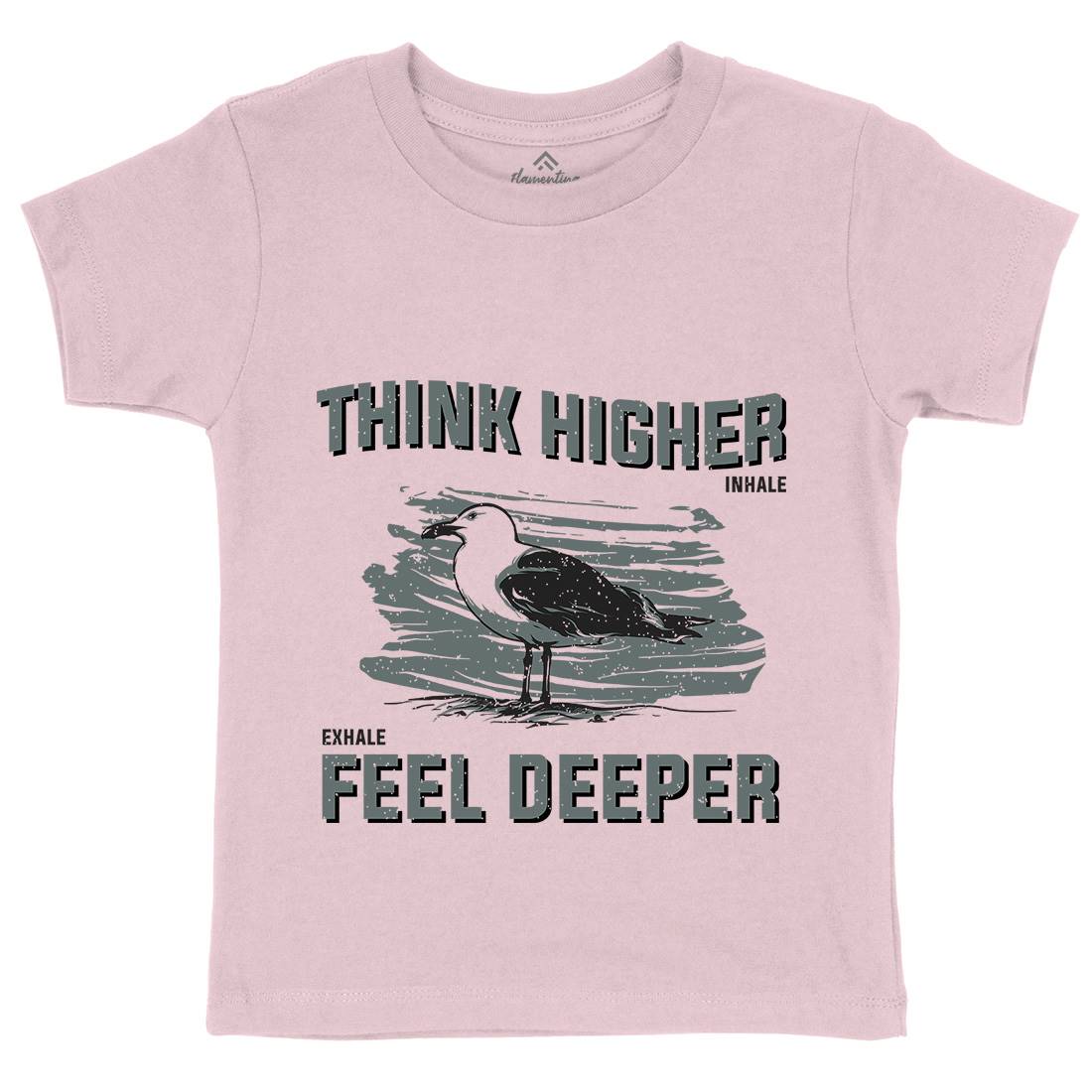 Bird Think Kids Crew Neck T-Shirt Animals B689