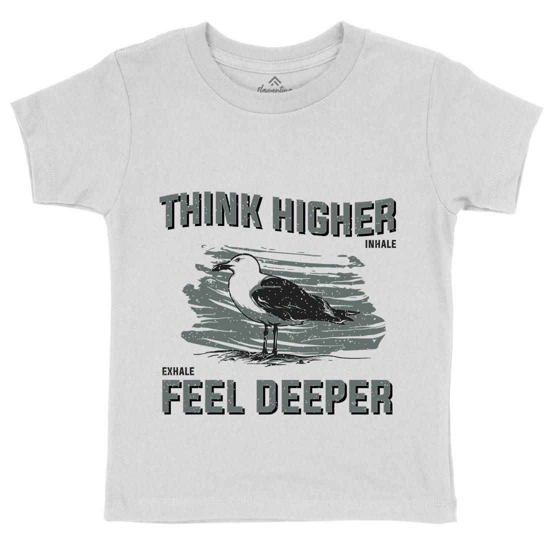 Bird Think Kids Crew Neck T-Shirt Animals B689