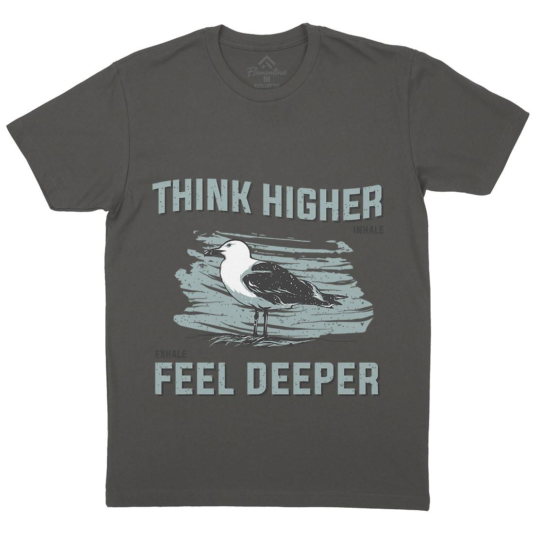 Bird Think Mens Crew Neck T-Shirt Animals B689