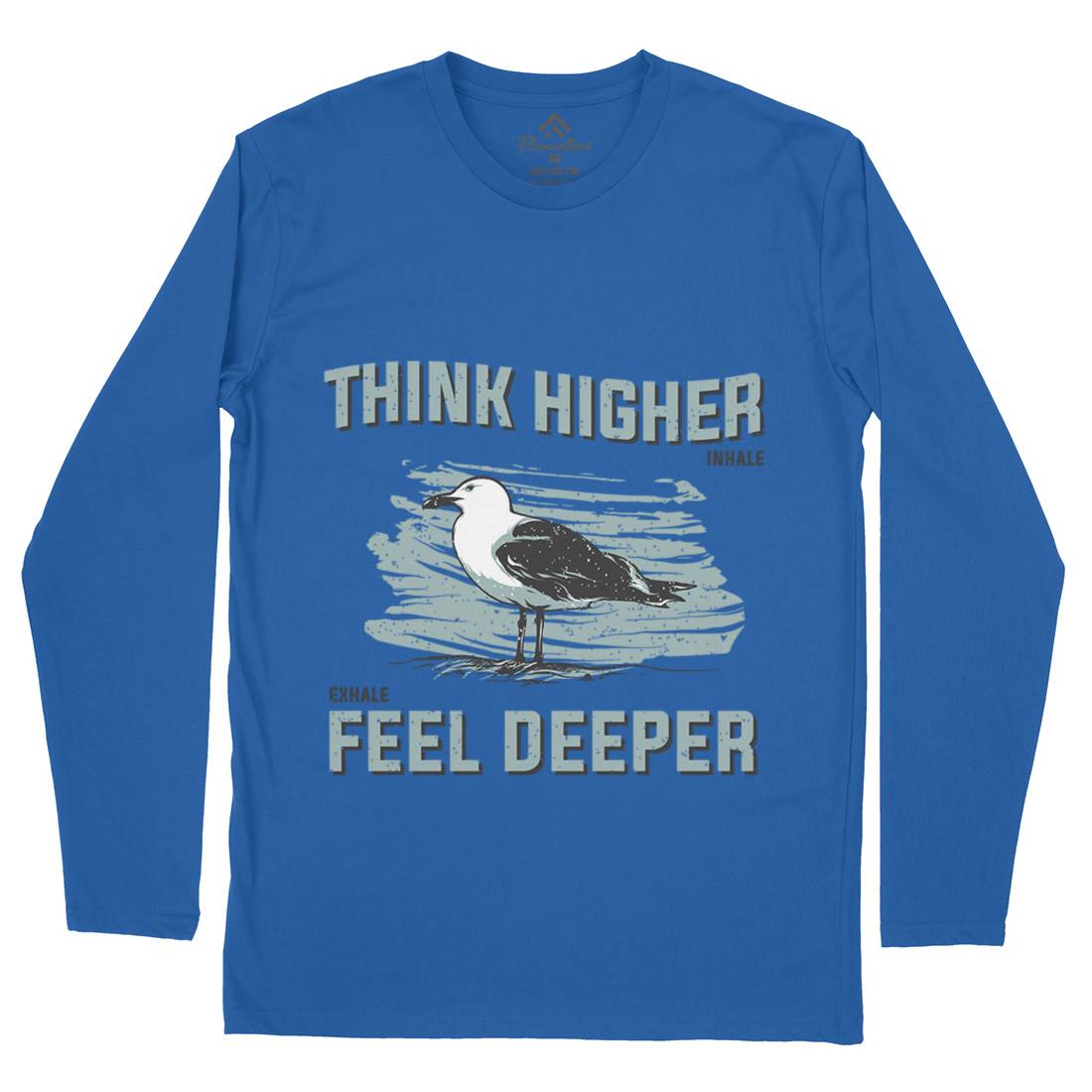 Bird Think Mens Long Sleeve T-Shirt Animals B689