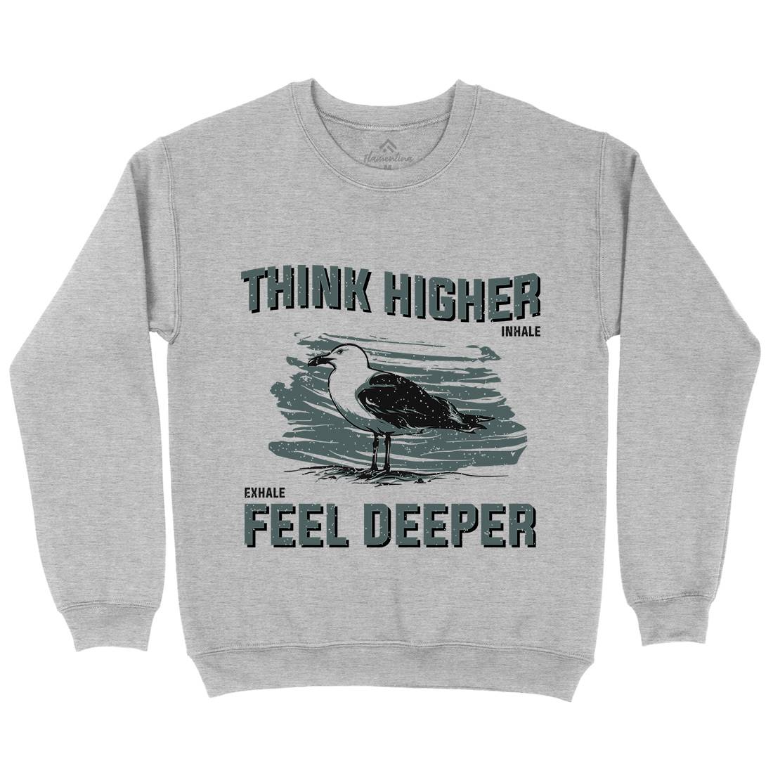Bird Think Mens Crew Neck Sweatshirt Animals B689