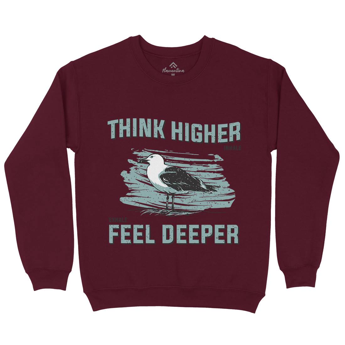 Bird Think Mens Crew Neck Sweatshirt Animals B689