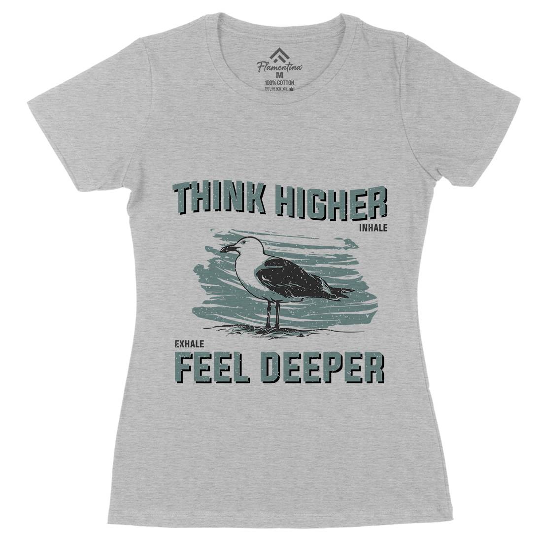 Bird Think Womens Organic Crew Neck T-Shirt Animals B689