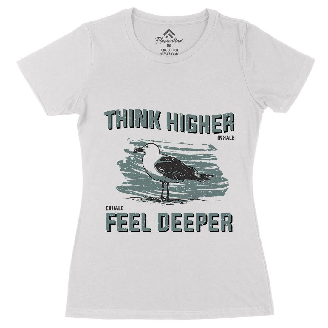 Bird Think Womens Organic Crew Neck T-Shirt Animals B689