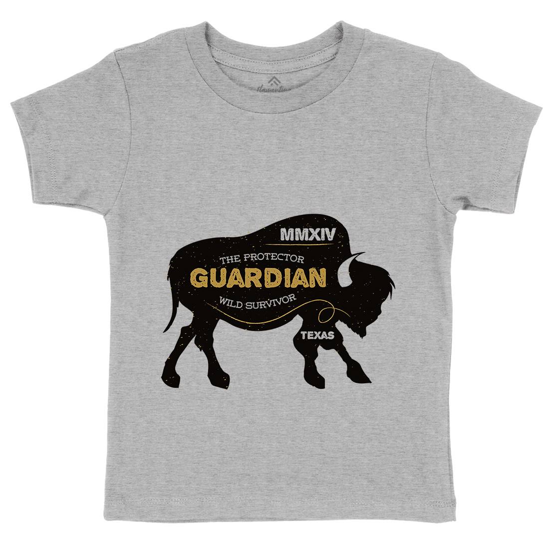 Bison Guardian Kids Organic Crew Neck T-Shirt Animals B690