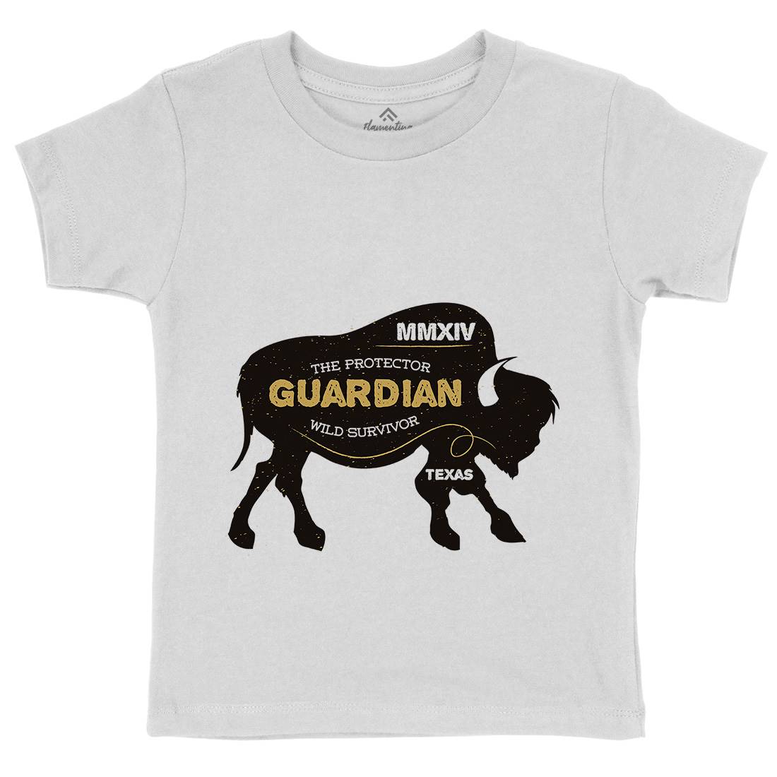 Bison Guardian Kids Organic Crew Neck T-Shirt Animals B690