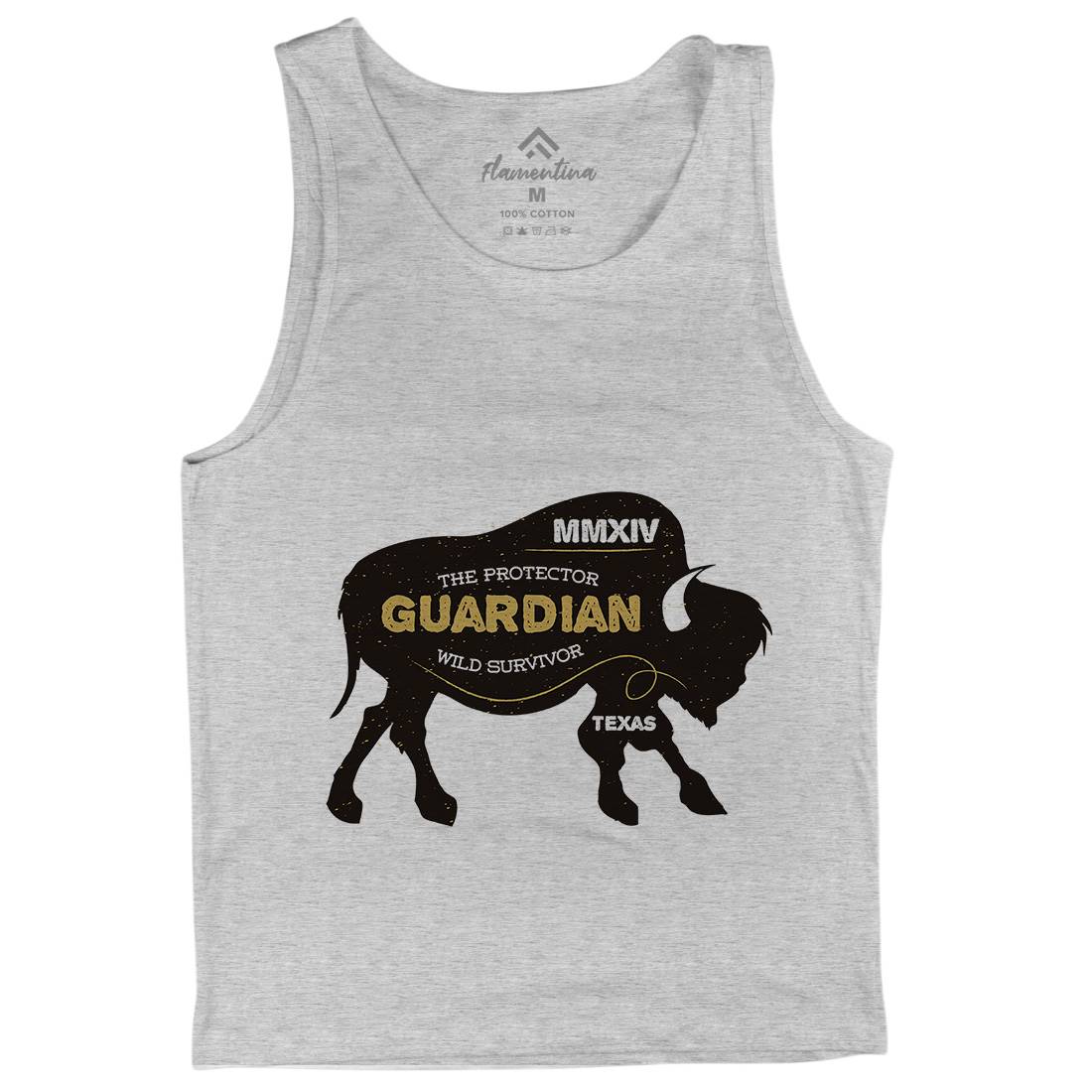 Bison Guardian Mens Tank Top Vest Animals B690