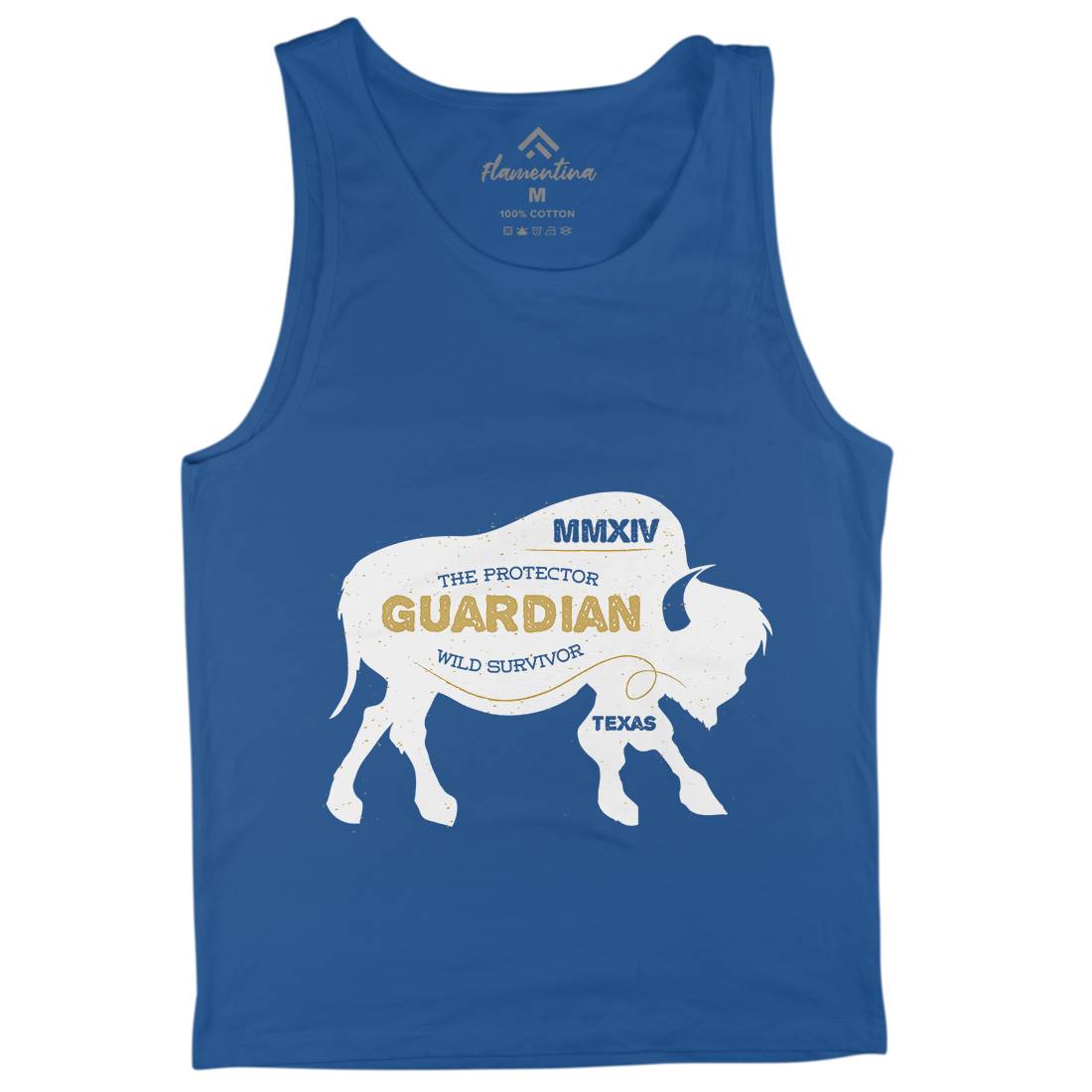 Bison Guardian Mens Tank Top Vest Animals B690