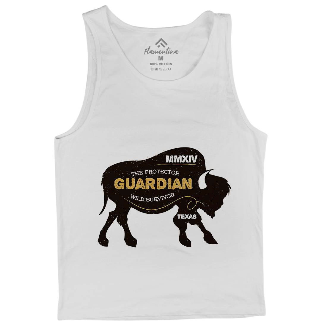 Bison Guardian Mens Tank Top Vest Animals B690