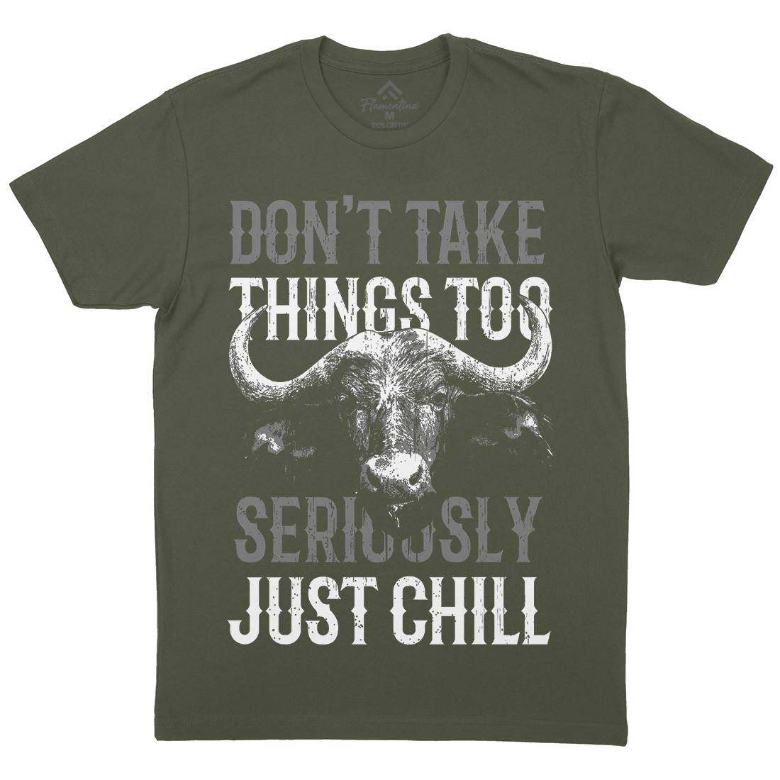 Buffalo Chill Mens Crew Neck T-Shirt Animals B692