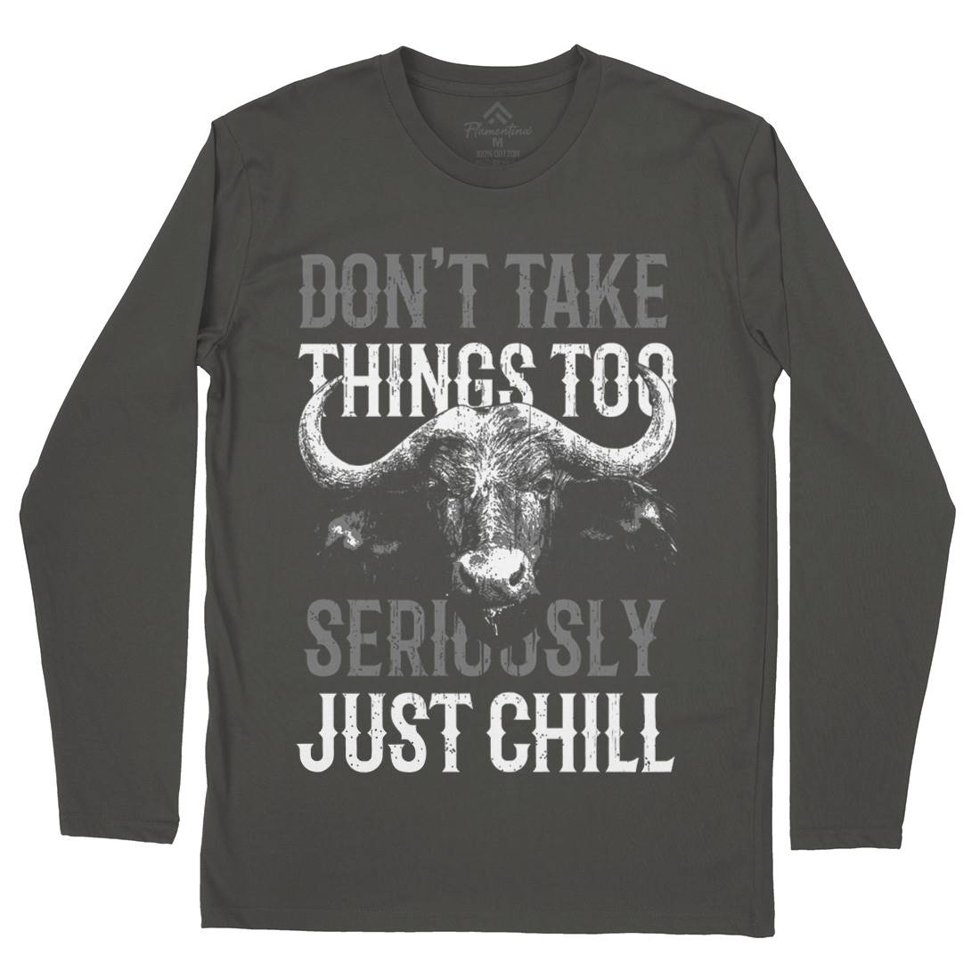 Buffalo Chill Mens Long Sleeve T-Shirt Animals B692
