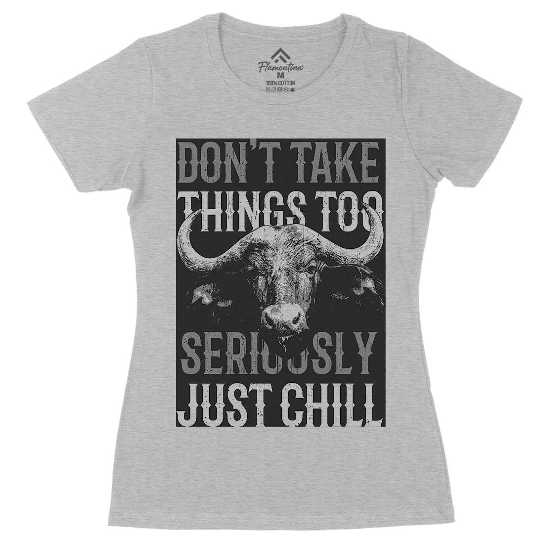 Buffalo Chill Womens Organic Crew Neck T-Shirt Animals B692