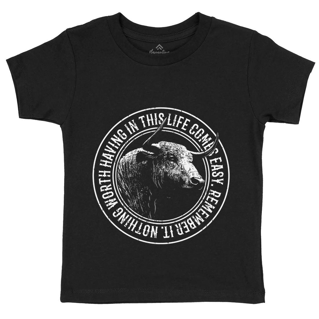 Buffalo Worth Kids Organic Crew Neck T-Shirt Animals B693