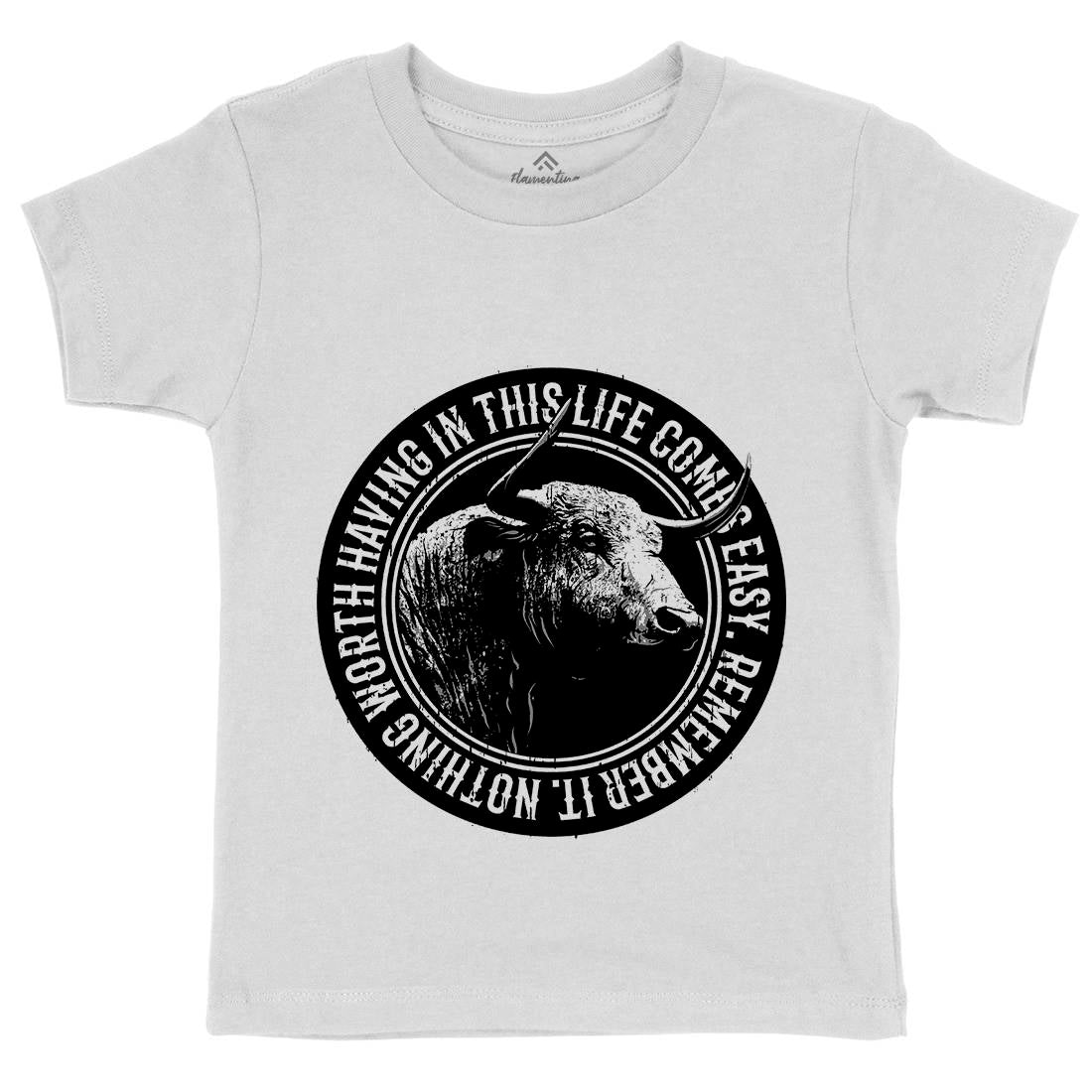 Buffalo Worth Kids Organic Crew Neck T-Shirt Animals B693