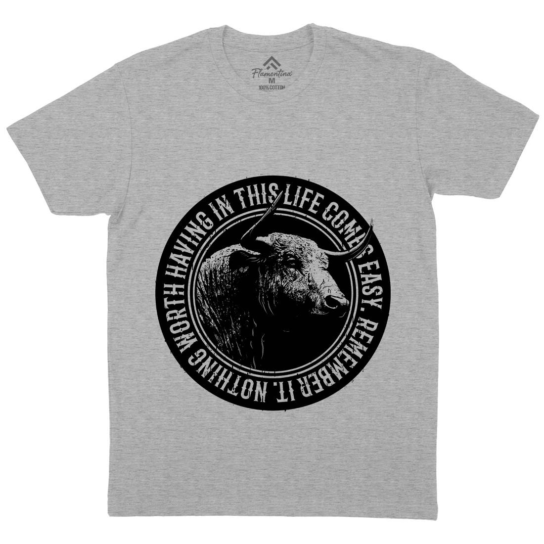Buffalo Worth Mens Organic Crew Neck T-Shirt Animals B693