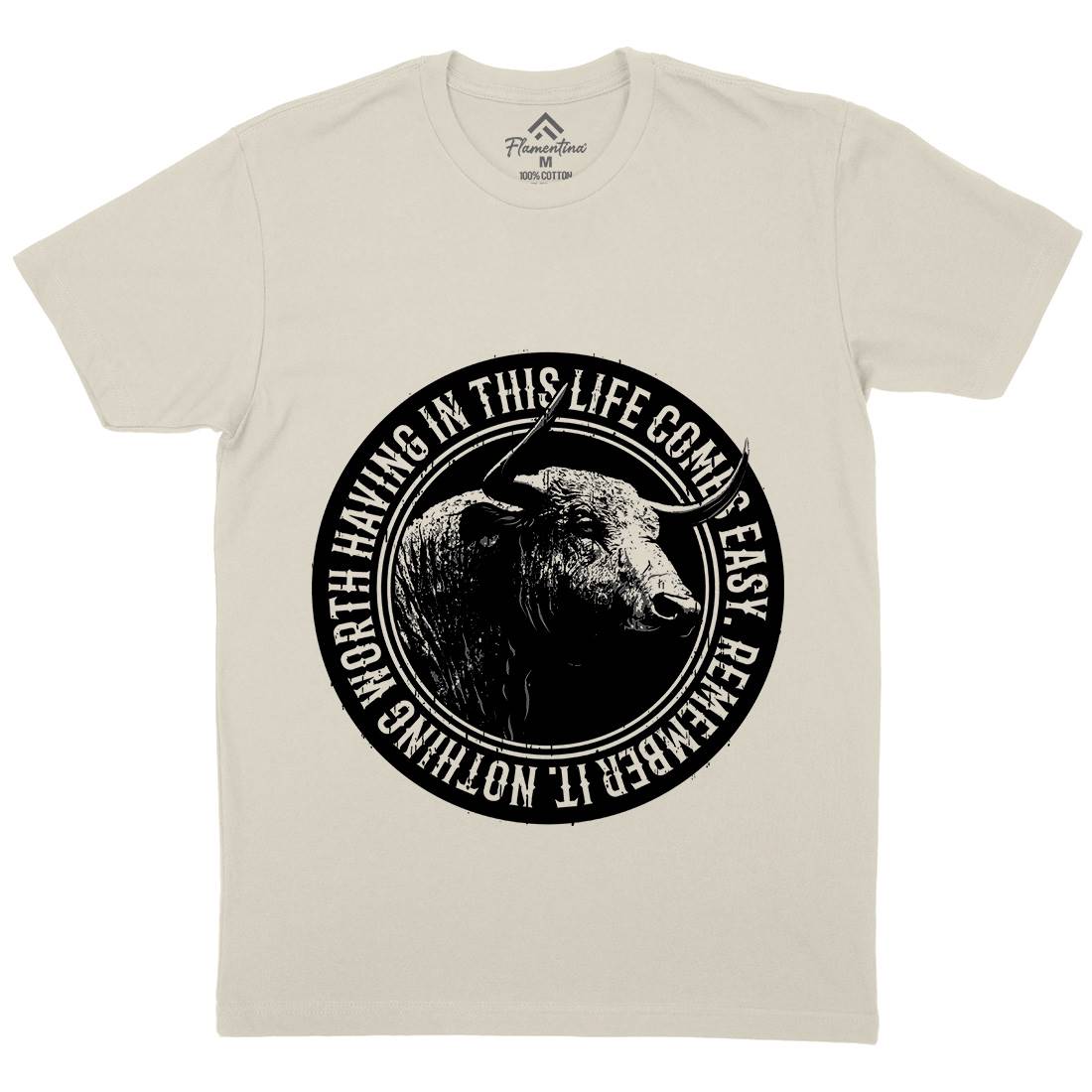 Buffalo Worth Mens Organic Crew Neck T-Shirt Animals B693
