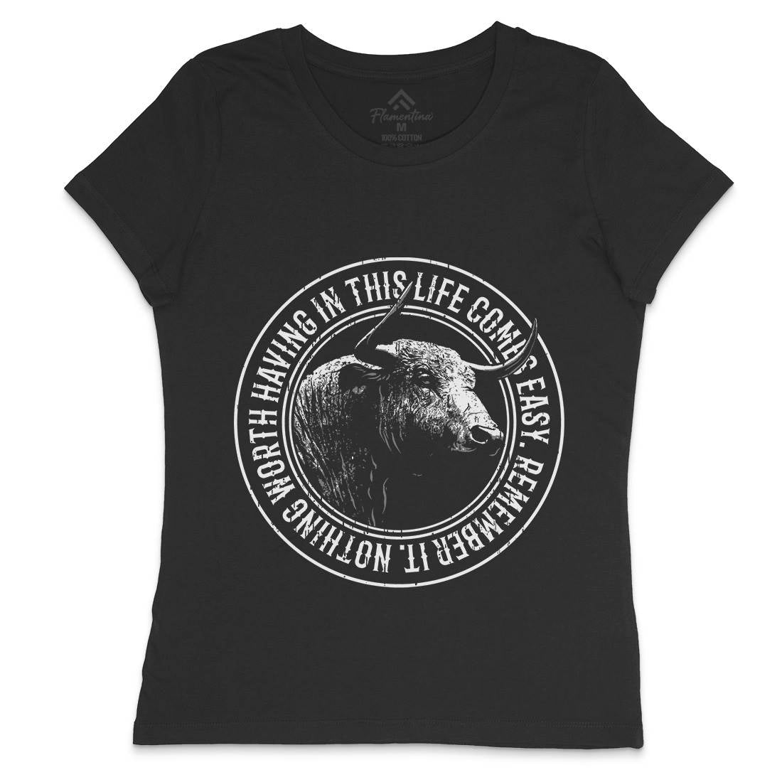 Buffalo Worth Womens Crew Neck T-Shirt Animals B693