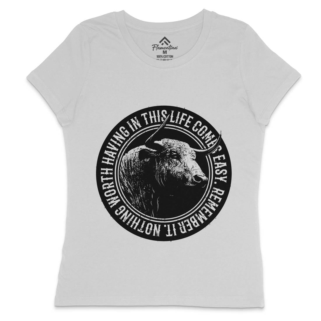 Buffalo Worth Womens Crew Neck T-Shirt Animals B693