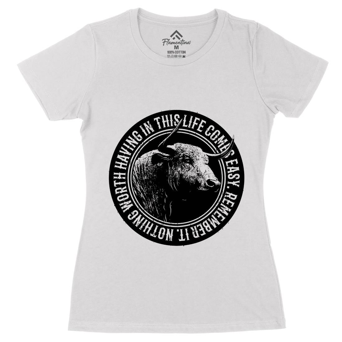 Buffalo Worth Womens Organic Crew Neck T-Shirt Animals B693