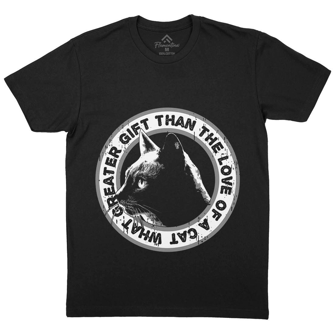 Cat Gift Mens Crew Neck T-Shirt Animals B694