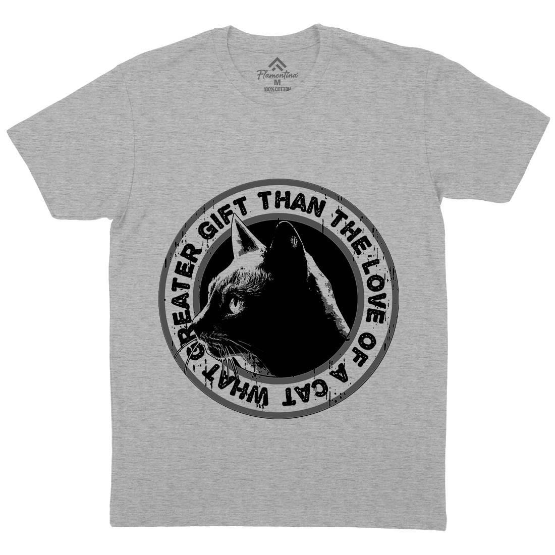 Cat Gift Mens Crew Neck T-Shirt Animals B694